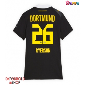 Borussia Dortmund Julian Ryerson #26 Udebanetrøje Dame 2026-27 Kort ærmer Borussia Dortmund Julian Ryerson #26 Udebanetrøje Dame 2026-27 Kort ærmer